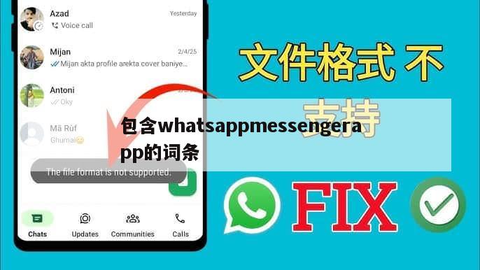 包含whatsappmessengerapp的词条